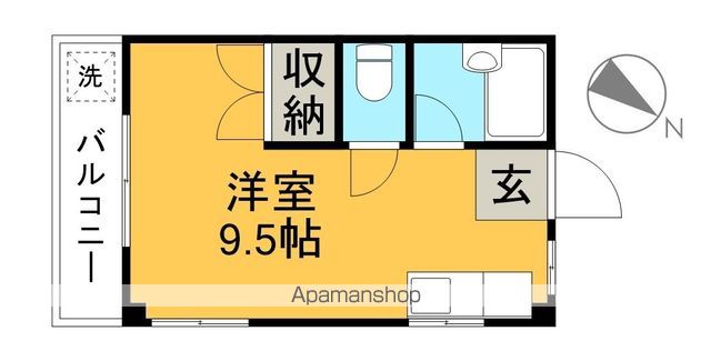 グリーンハイツ 405号室 間取り