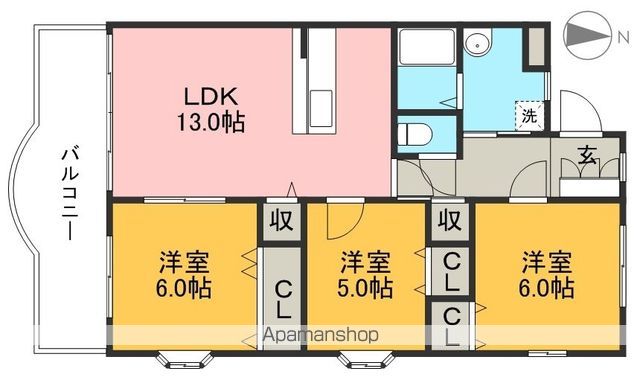エスペランサ　Ⅱ 306号室 間取り