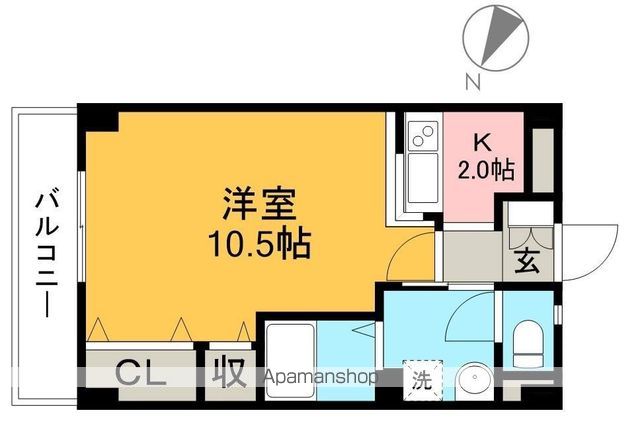 フォブールわげん 202号室 間取り