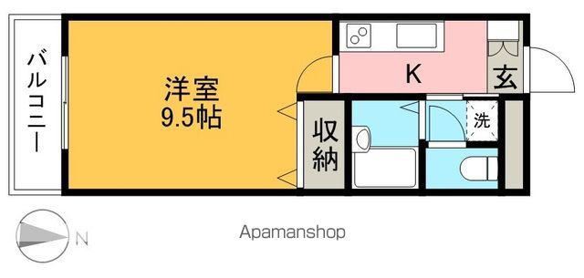 エポカ大川筋 603号室 間取り