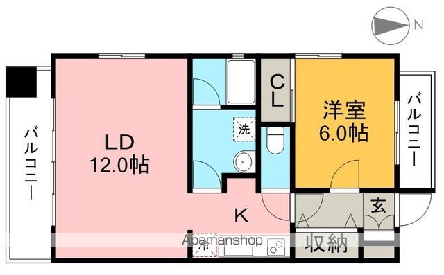 クロスアージュ 301号室 間取り