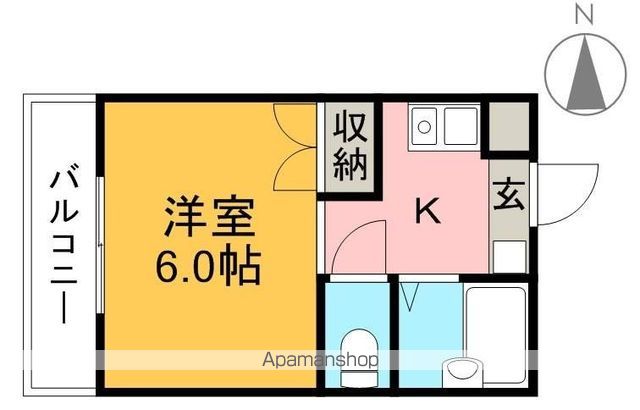 サニーパレス朝倉 512号室 間取り