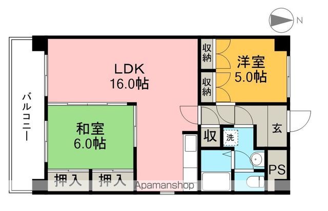 アーバンハイツ上町 905号室 間取り
