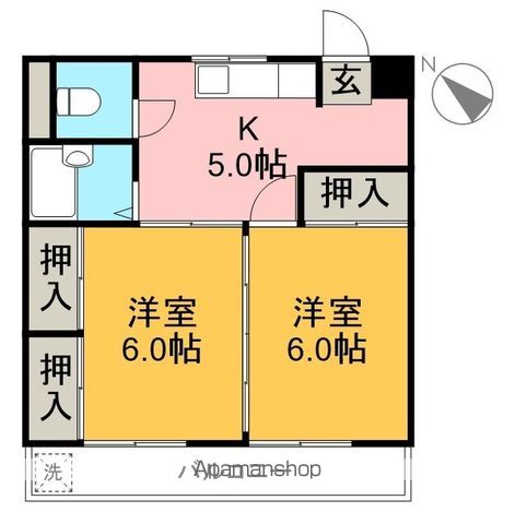 小松マンション（塩屋崎） 202号室 間取り