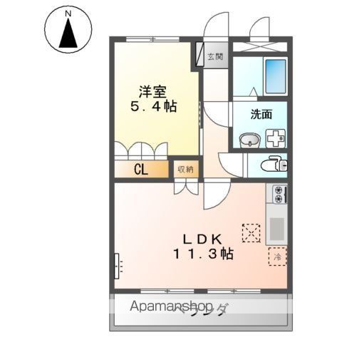 ネオ・クレストⅠ 105号室 間取り