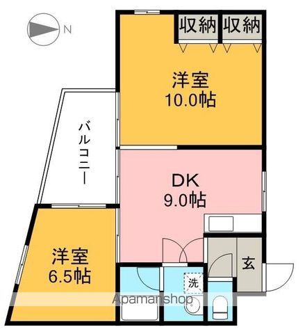 ドリームハウスⅢ 413号室 間取り