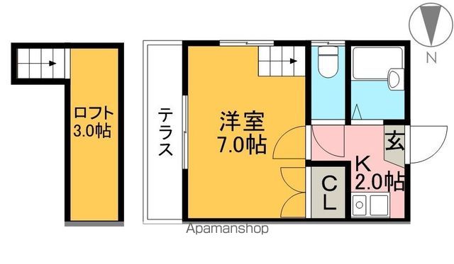 ウイズ塩田 105号室 間取り