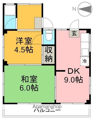 第一日之出ハイツ 301号室 間取り