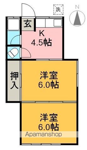 あけぼの荘 1号室 間取り