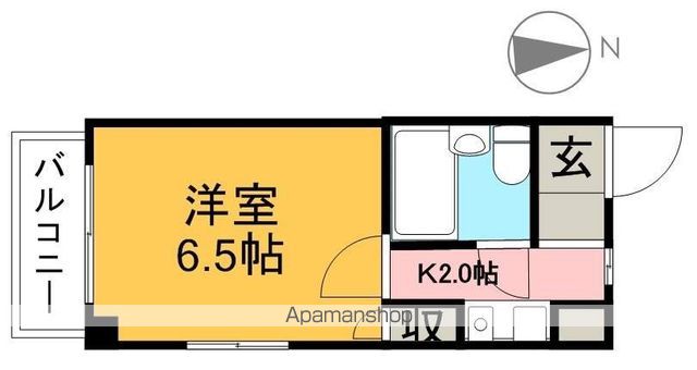 みつばちハウス 301号室 間取り