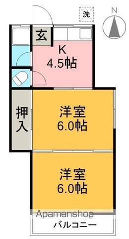 あけぼの荘 5号室 間取り