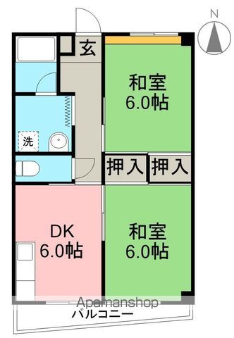 第３山崎マンション 403号室 間取り