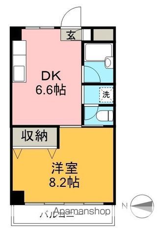 池本マンション 505号室 間取り