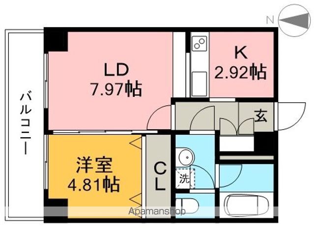 ＡＤＤＲＥＳＳ　ＨＡＲＩＭＡＹＡ 701号室 間取り