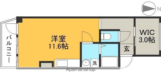 ＧＬＡＳＧＯＷ 2FW号室 間取り