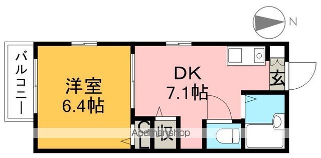 ラピス　Ｂ棟 208号室 間取り