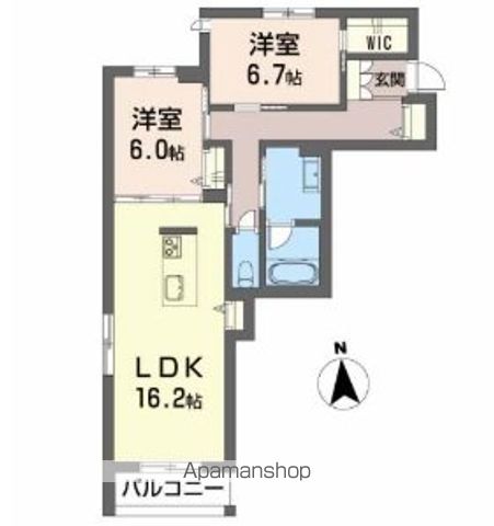 べレオガーデンズ弥右衛門 105号室 間取り