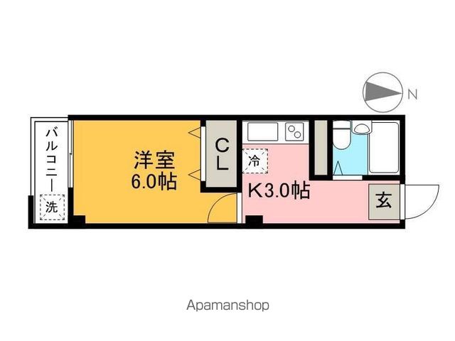 コーポ葉山 403号室 間取り