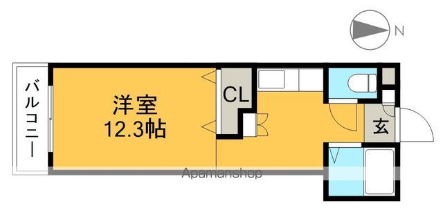 メゾンレーヴ 202号室 間取り
