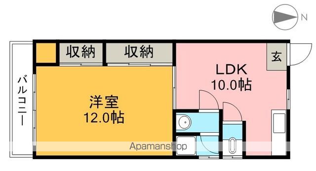 五常ＮＯ．１ 3F東号室 間取り