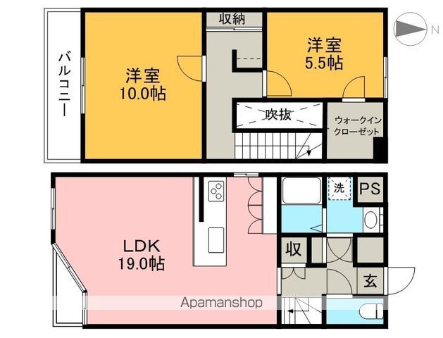 ＥＸＴ　Ｂ棟 306号室 間取り