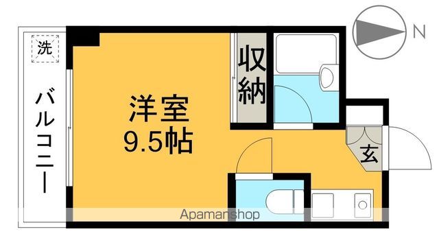 ロイヤル・レジデンス秦 406号室 間取り