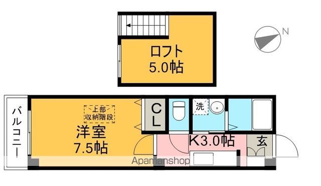 アーバンハイツ梅ノ辻 305号室 間取り