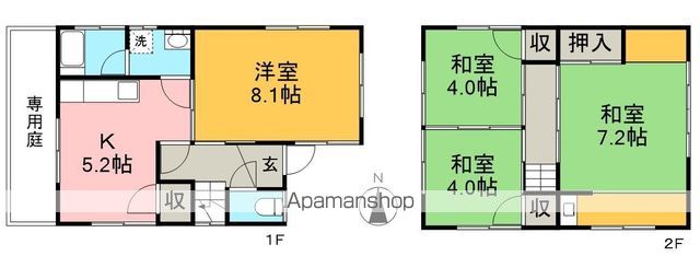 若草町戸建賃貸 間取り