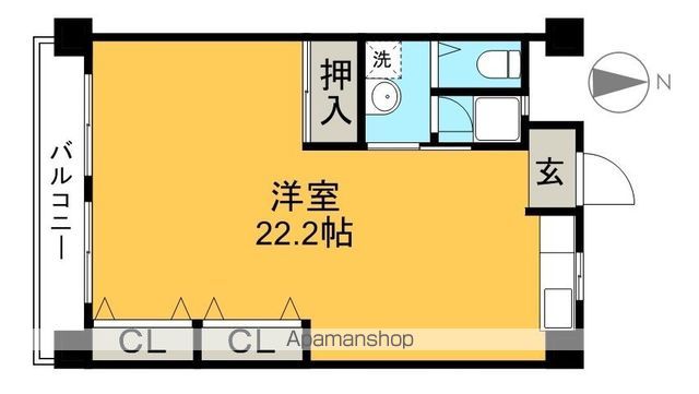 Ｔｒｅａｓｕｒｅ　ｈｏｕｓｅ 401号室 間取り