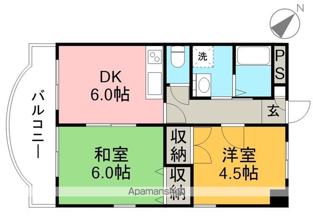 カームリヴ 605号室 間取り