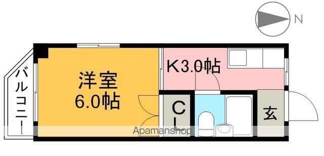 グロリアスハイツ 37号室 間取り