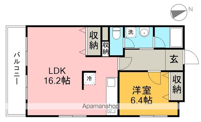 コーポマルベリ北新田 301号室 間取り