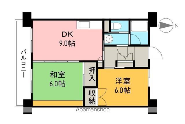 インペリアル西本Ⅱ 205号室 間取り