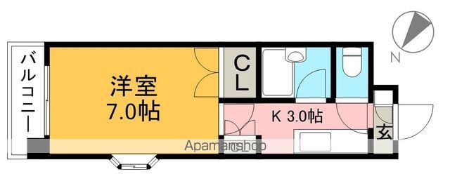 ジョイフル西町 501号室 間取り
