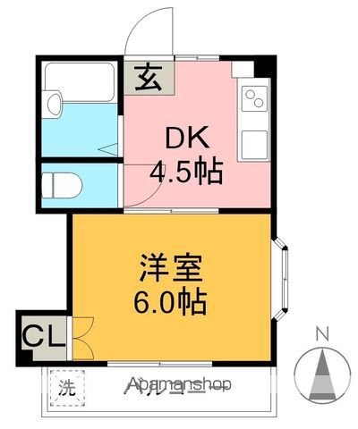ハイツＭ 202号室 間取り