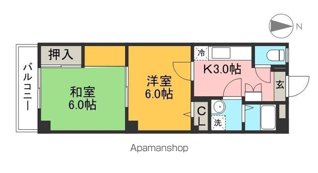 吉川マンション 202号室 間取り