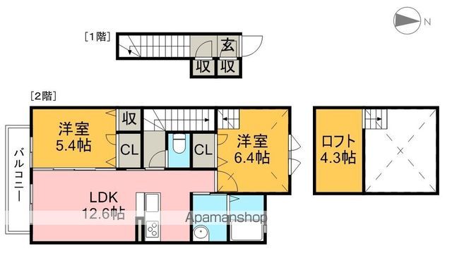 シャーメゾン　アリエス 202号室 間取り