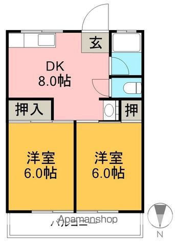 タウンハウス 4D号室 間取り