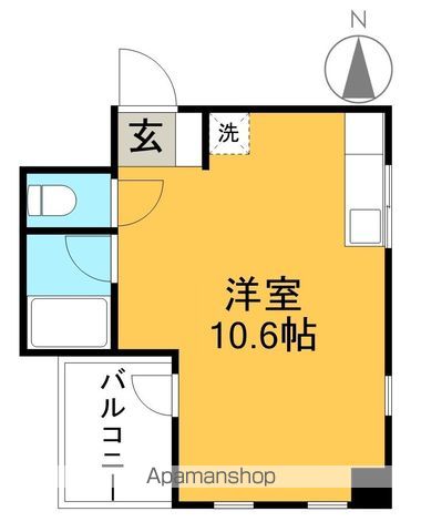 ハイム武内 2F東号室 間取り