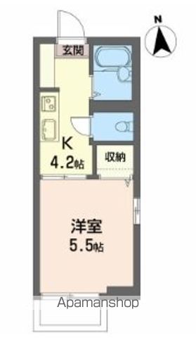 セイントアーク 101号室 間取り