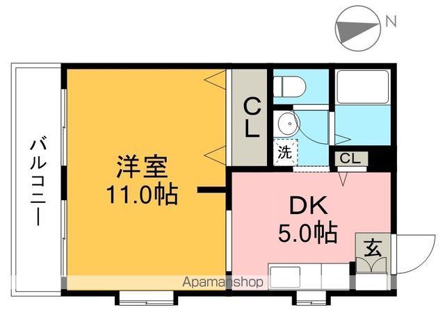 ヴィラファイン七里 301号室 間取り