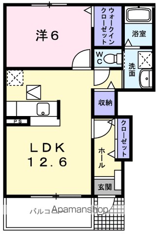 プライム　Ａ 103号室 間取り