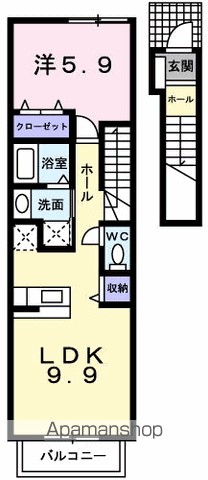 はる・る　曙　Ｂ 201号室 間取り