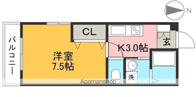 サンコート南はりまや 201号室 間取り