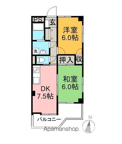 コーポ　ライムグリーン 301号室 間取り