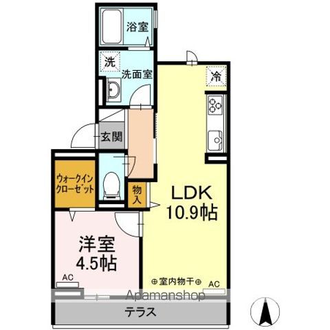 パピヨン 303号室 間取り