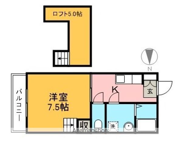 ハイツショウエイ 205号室 間取り