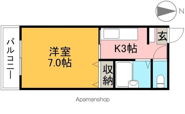 クレメント南宝永 401号室 間取り