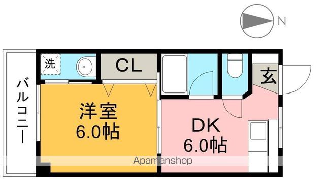ドリームハウス 302号室 間取り