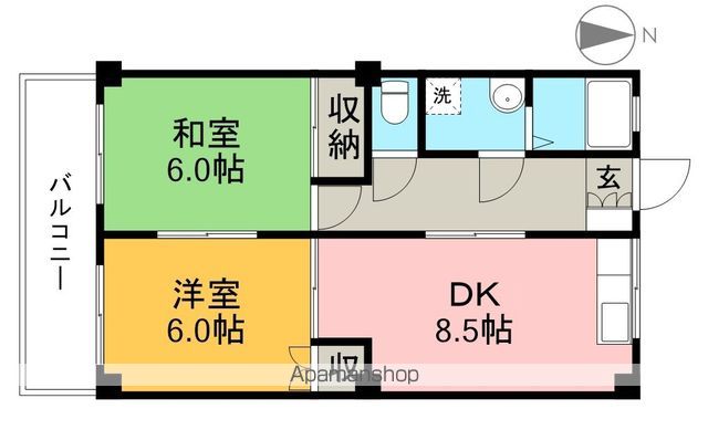 ファームハウス 206号室 間取り